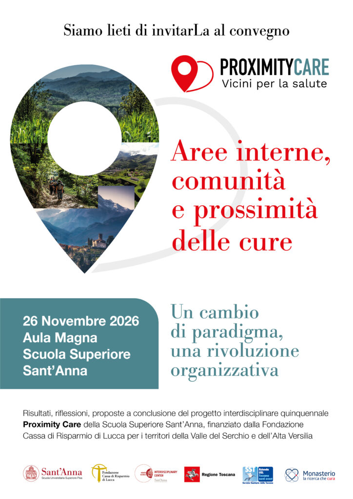 Convegno Aree interne, comunità e prossimità delle cure - 26 novembre 2026